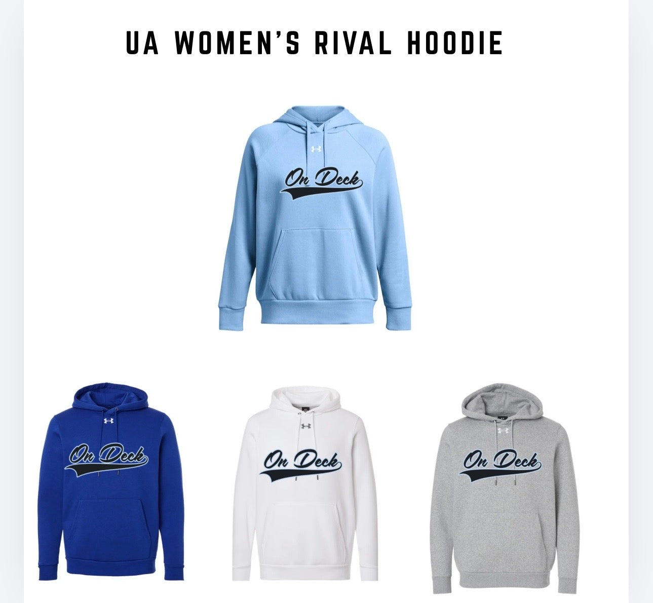 UNDER ARMOUR Women's Rival Hoodie