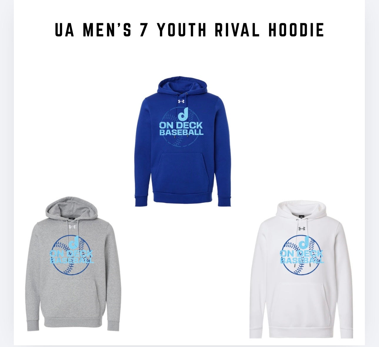 UNDER ARMOUR Rival Hoodie-Mens & Youth