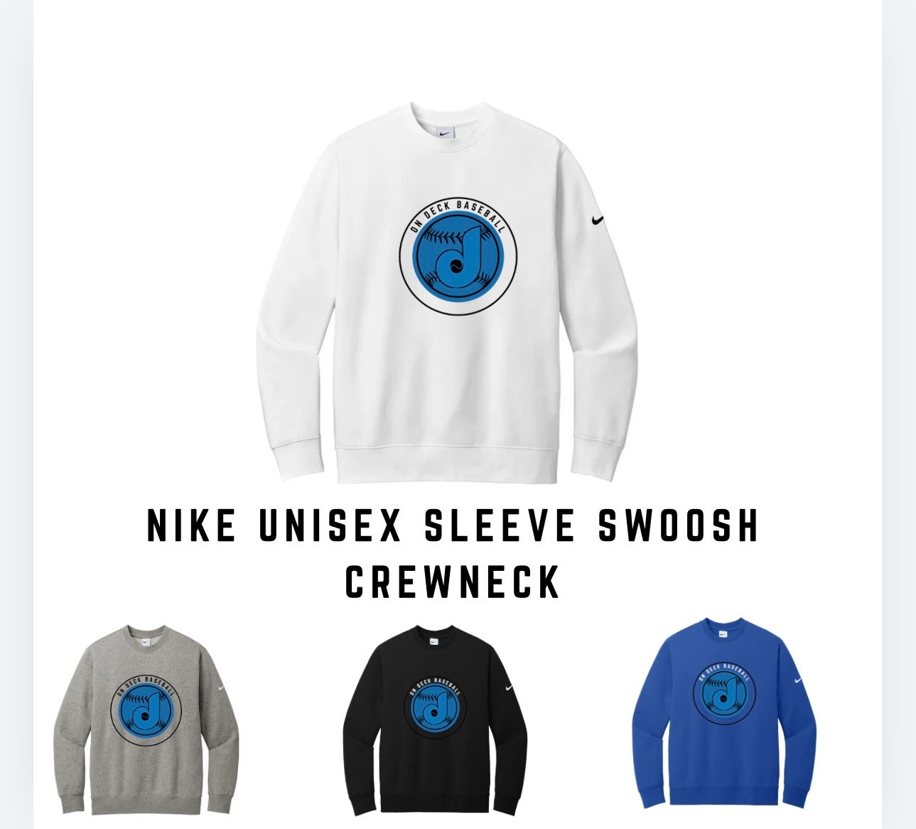 Nike Club Fleece Sleeve Swoosh Crew
