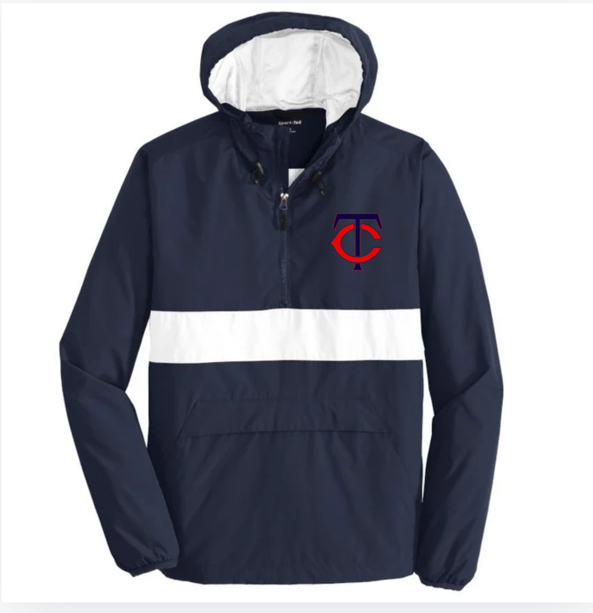 Navy/White Sport Tek Windbreaker